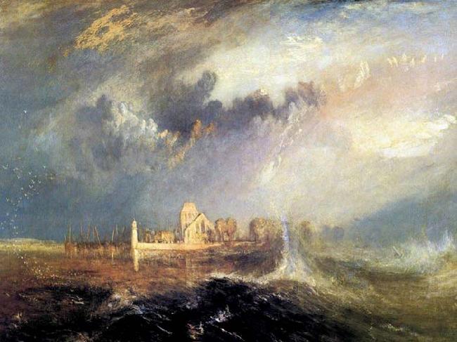 Joseph Mallord William Turner Quillebeuf, at the Mouth of Seine France oil painting art